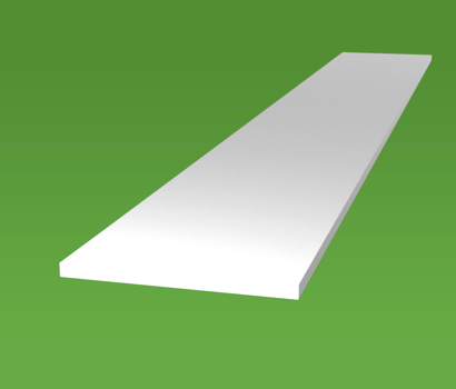 White Flat Bar Strips Rigid White Flat Bar Strips Rigid
