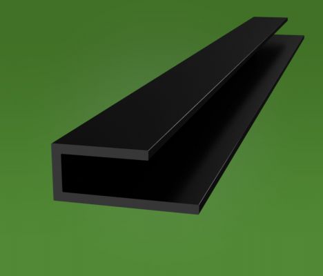 Black Plastic J Channels